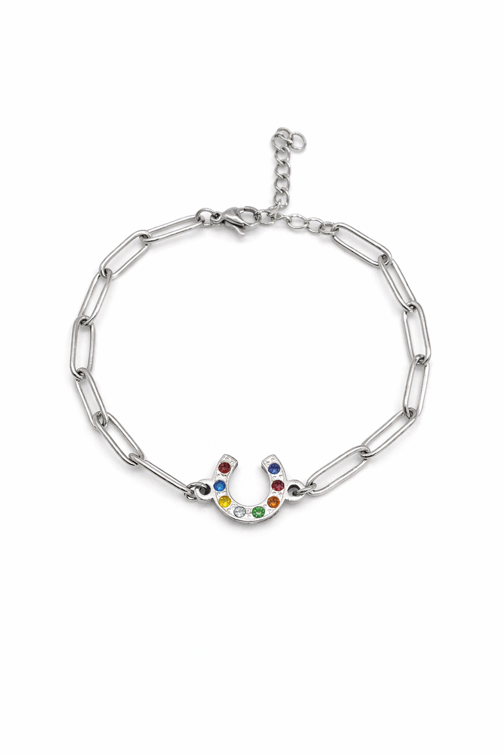 Blanca cadena eslabones plateada - Imagen 2